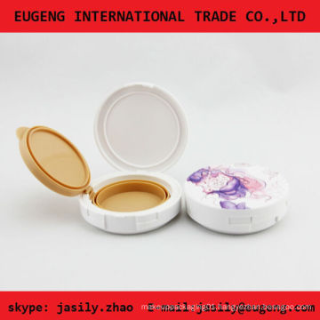 Silk -screen round compact powder case